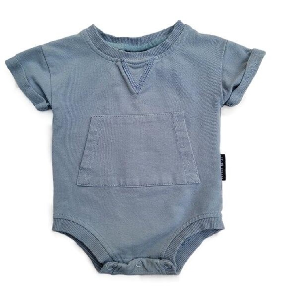 Little Bipsy Front Pocket Short Sleeve Bodysuit Boys‎ 3-6m French Terry Cotton